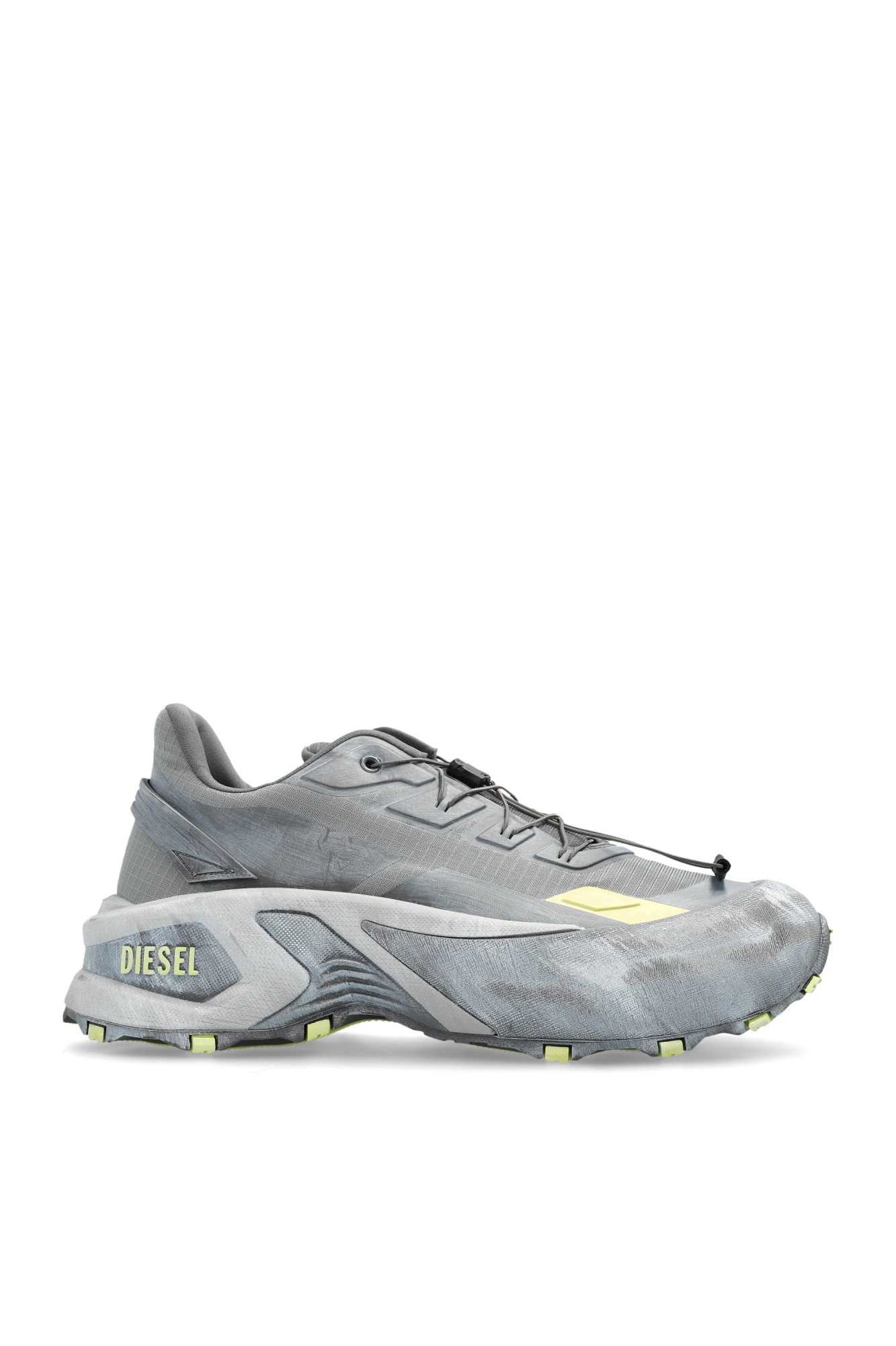 DIESEL｜ (Y03436 P6907 HA493) Men's D-Airspeed Low-Striped sneakers in coated ripstop